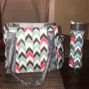 Lunch bag with drink bottle